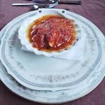 セジュール - 前菜　エビとホタテのトマト煮込