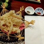 すし丈 - 白魚の天ぷら