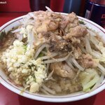 ラーメン二郎 - 再訪問 2021/03 小豚 「ニンニクアブラ」(850円)