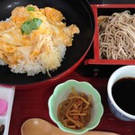 Shukuba Soba - 天とじ丼とお蕎麦セット