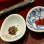 すし丈 - 胡椒と乾燥梅干し
