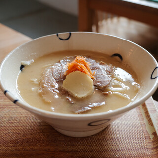 島豆腐と、おそば。真打田仲そば_0