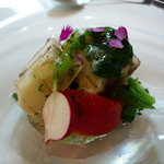 カノビアーノ アネックス - ☆太刀魚と新ジャガイモ 幻のトマトのサラダ(*^。^*)☆