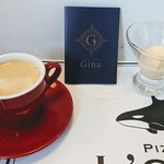 ピッツェリア オルカ - ランチデザートのジェラートとコーヒー