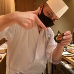 鮨 由う - 鰻手巻き