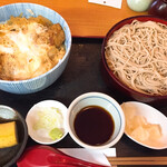 そば処 たぐり庵 - かつ丼  せいろそば   1000