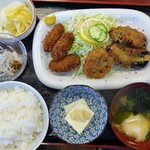 らんか - カキフライ・ナスフライ定食
