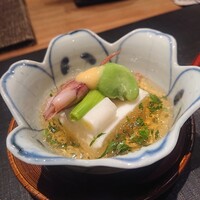 おおたに - 蛍いかと帆立貝柱のムース　木の芽酢