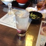 まつふじ - 焼酎も頂きました