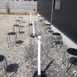 old school 中華そば Miya De La Soul - 待合　対策あり