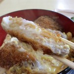 そば処平原 - セットのカツ丼