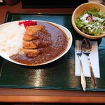 湯あがりキッチン 一休 - カツカレー大盛