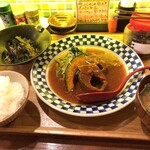 Shokudou Nizakana Shounen - Ｗセット　鯖みそ煮＆胡麻かんぱち　\690