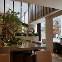 熱香森 - 緑あふれる店内