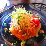 藤右ェ門 栄 - サーモン、鯛、いさきのカルパッチョ