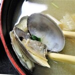 一楽 - 浅利のお味噌汁