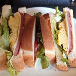 珈琲銘香さんく - ミックスサンドトースト