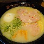鶏Soba Toraや - 令和2年10月 特製濃厚鶏soba塩味玉トッピング 税込900円