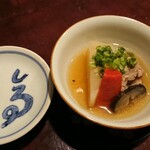 りょうりや 御旅屋 - 丸大根といのししの炊いたん