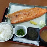 漁師料理 かなや - 鮭ハラス焼＋定食セット