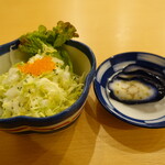 千寿司 - ランチのサラダ
