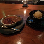 瀬里奈 - クレームブリュレと、バニラアイスクリームです。