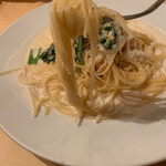 Shoutou Maru - パスタランチC  スモークサーモンと世田谷ホウレン草のクリームソーススパゲティ　1,250円