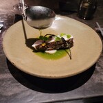 SECRETO - わさび菜ソースをかけ