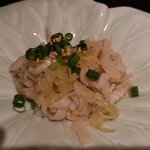 焼肉 喰心 - センマイのネギ塩あえ  お酒が進む一品