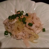 焼肉 喰心 - センマイのネギ塩あえ  お酒が進む一品