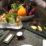 レストラン バカール - バーニャカウダ ～金山さんのオーバーアクションを背景に（笑）～