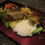 レストラン バカール - スズキのロースト、ムール貝など海鮮のマニエール2