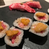 代官山焼肉 kintan - 雲丹と和牛の鉄火巻き