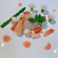 レストラン八間蔵 - 鯛と天使のエビ？