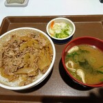 すき家 - 料理写真:令和2年6月 牛丼並＋おしんこセット 税込500円