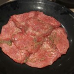 炭火焼肉 鶴兆 - ネギ塩タン