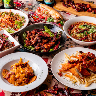 多国籍料理×弱激辛の世界も楽しみいただけます！