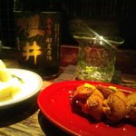 鶏けん - 櫻井に最高級の白レバー（＾ｖ＾）この組み合わせに大満足（＾ｕ＾）