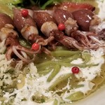 麺屋 六感堂 - 蛍烏賊と春キャベツのポタージュヌードル