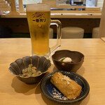 寿司 ぼたん - お昼メニュー
            本日の小鉢3品付き