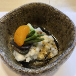 味乃しゅうか - 山かけ　鮪漬けとギョウジャニンニク