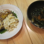 旬鮮彩鮨　豊のはなれ - 温かいお出汁でいただきます