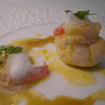 エルルカン・ビス - 赤海老とオマールの真丈　オマールのゼリーがけ