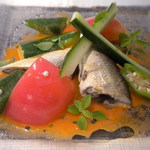 エルルカン・ビス - 鮎のビネガー蒸し