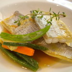 エルルカン・ビス - 太刀魚のムニエル　エスニックブイヨンスープ