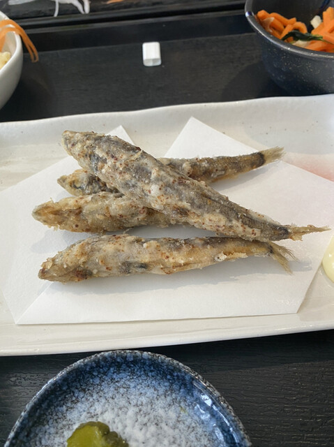 女川魚市場食堂 - メヒカリの唐揚げ、頭から食べられます