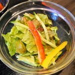 Yakiniku Den - 令和3年3月
                      ランチタイム定食のサラダ