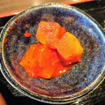 Yakiniku Den - 令和3年3月
                      ランチタイム定食のキムチ