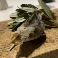 HAGI - 特大メヒカリの発酵豆乳ソース添え