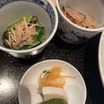 恵比寿 笹岡 - 小鉢と香の物
